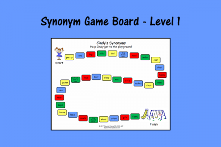 Synonyms Activity No Print Speech Therapy