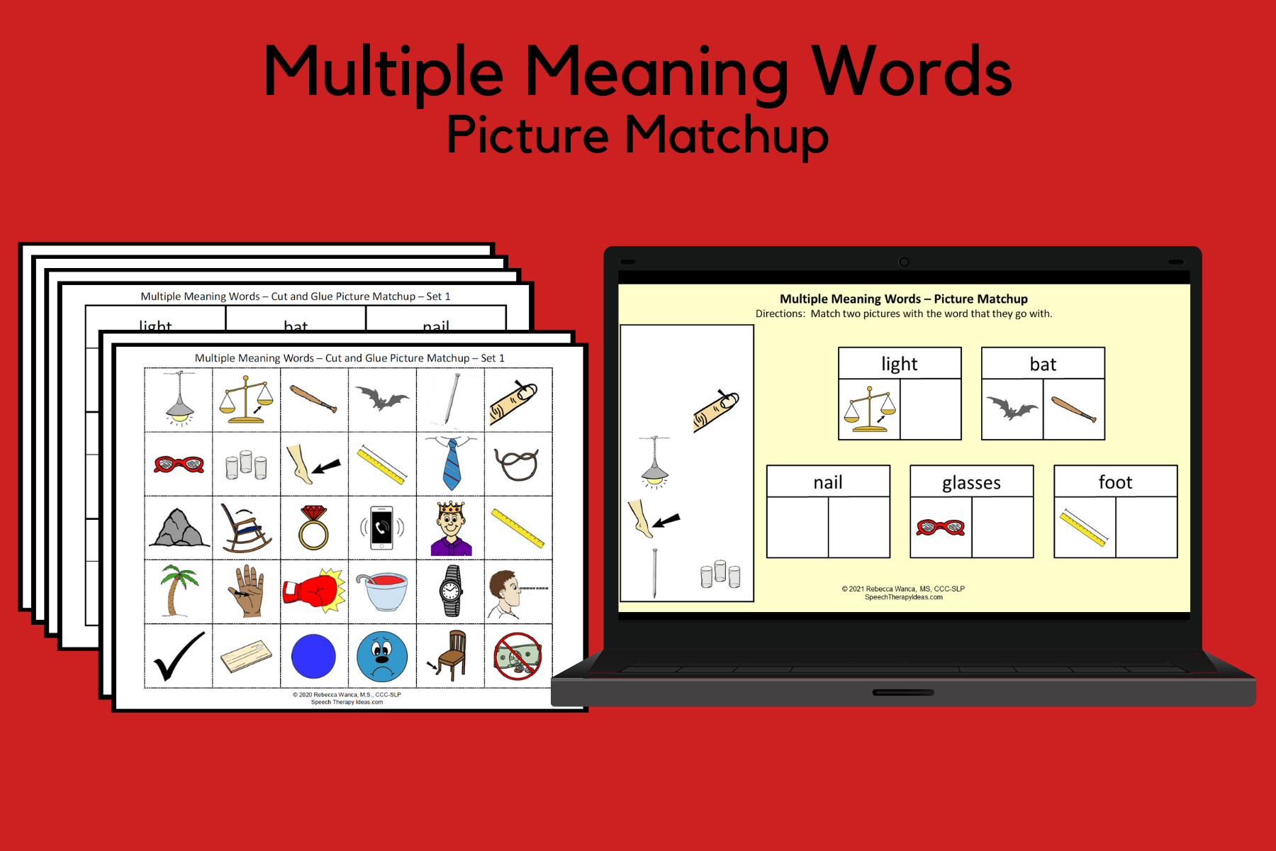 multiple meaning words speech therapy activities