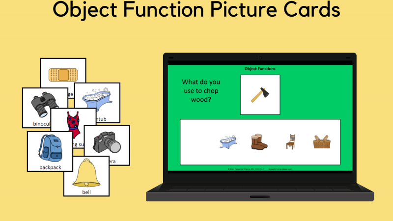 Object Function Picture Cards