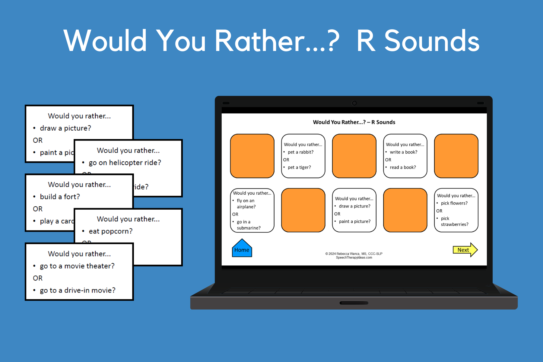 Would You Rather…? For R Sounds